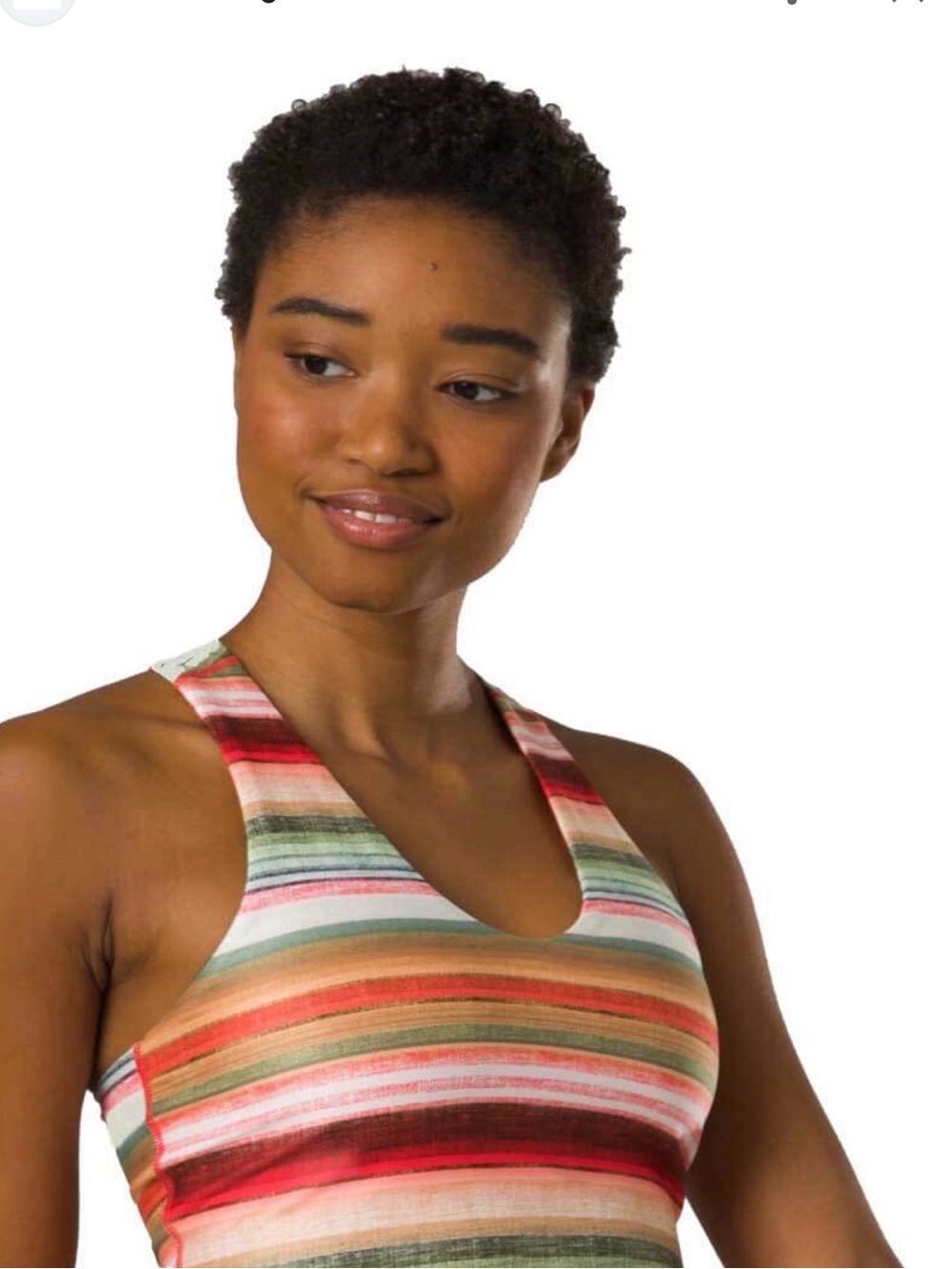 Striped Multi-Color Racerback Crop Top - Women Intimates & Sleepwear
